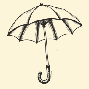 Old School Umbrella Tattoo