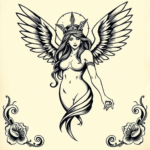 Old School Valkyrie Tattoo