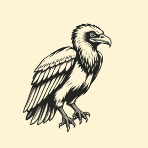 Old School Vulture Tattoo