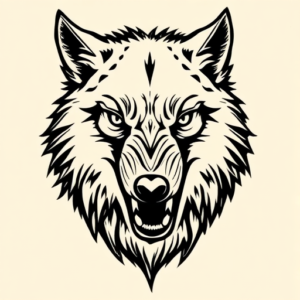 Old School Werewolf Tattoo