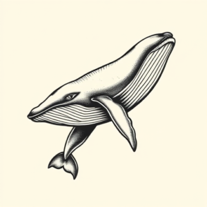 Old School Whale Tattoo