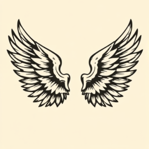 Old School Wings Tattoo
