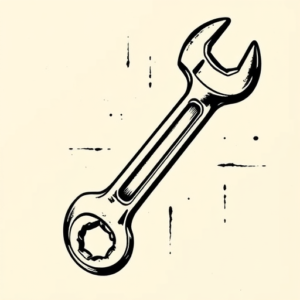 Old School Wrench Tattoo