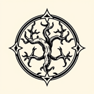 Old School Yggdrasil Tattoo