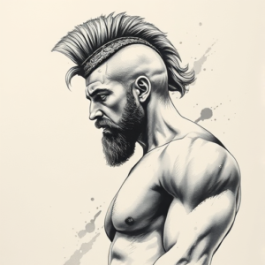 Painterly Achilles Tattoo