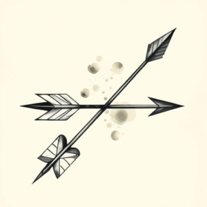 Painterly Arrow Tattoo