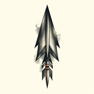 Painterly Arrowhead Tattoo