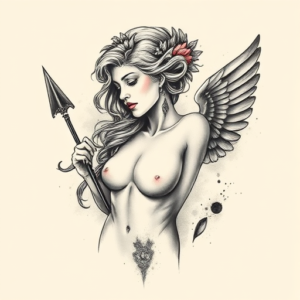 Painterly Artemis Tattoo