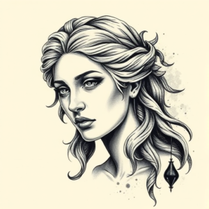 Painterly Athena Tattoo