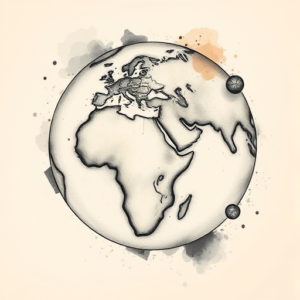 Painterly Atlas Tattoo