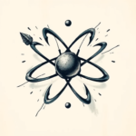 Painterly Atomic Tattoo