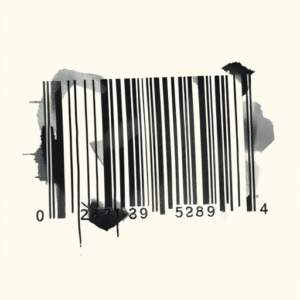 Painterly Barcode Tattoo