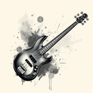 Painterly Bass Tattoo