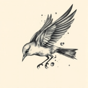 Painterly Bird Tattoo