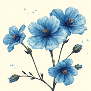 Painterly Bluebonnet Tattoo