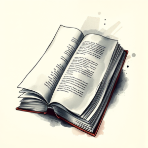 Painterly Book Tattoo