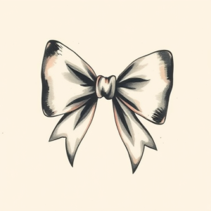 Painterly Bow Tattoo