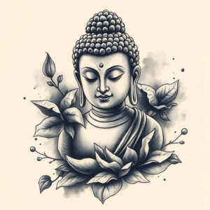 Painterly Buddha Tattoo