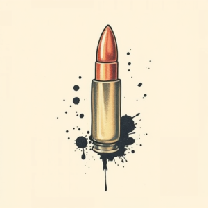 Painterly Bullet Tattoo