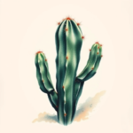Painterly Cactus Tattoo