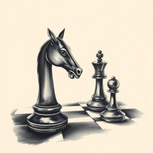 Painterly Chess Tattoo