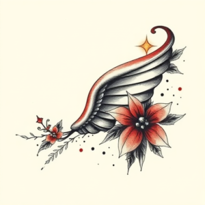 Painterly Christmas Tattoo