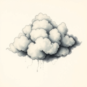 Painterly Cloud Tattoo