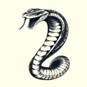 Painterly Cobra Tattoo
