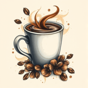 Painterly Coffee Tattoo
