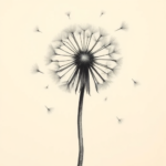 Painterly Dandelion Tattoo