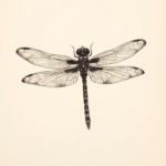 Painterly Dragonfly Tattoo