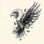 Painterly Eagle Tattoo