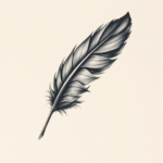 Painterly Feather Tattoo