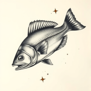 Painterly Fish Tattoo