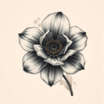 Painterly Flower Tattoo