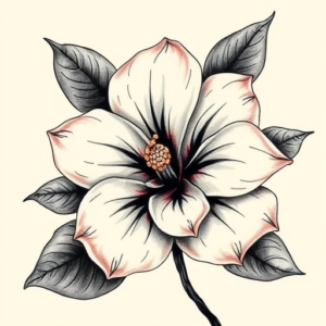 Painterly Gardenia Tattoo