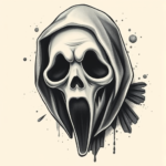 Painterly Ghostface Tattoo