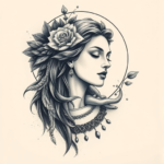 Painterly Goddess Tattoo