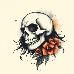 Painterly Halloween Tattoo