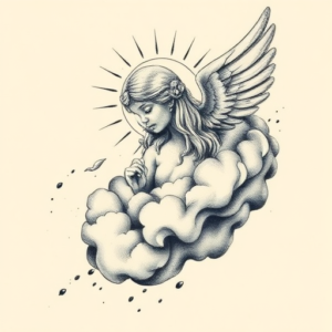 Painterly Heaven Tattoo