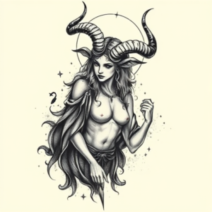 Painterly Hecate Tattoo