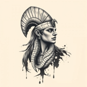 Painterly Horus Tattoo