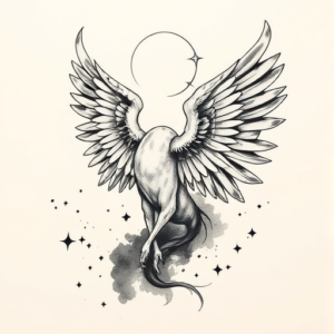 Painterly Icarus Tattoo