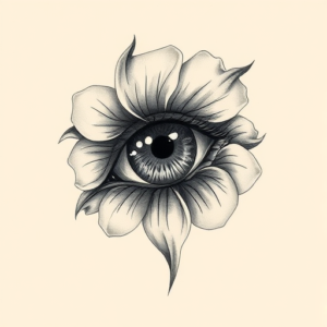 Painterly Iris Tattoo