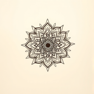 Painterly Mandala Tattoo