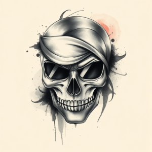 Painterly Mask Tattoo