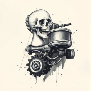 Painterly Mechanic Tattoo
