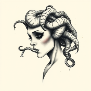 Painterly Medusa Tattoo