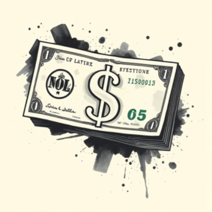 Painterly Money Tattoo