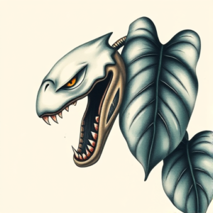 Painterly Monstera Tattoo